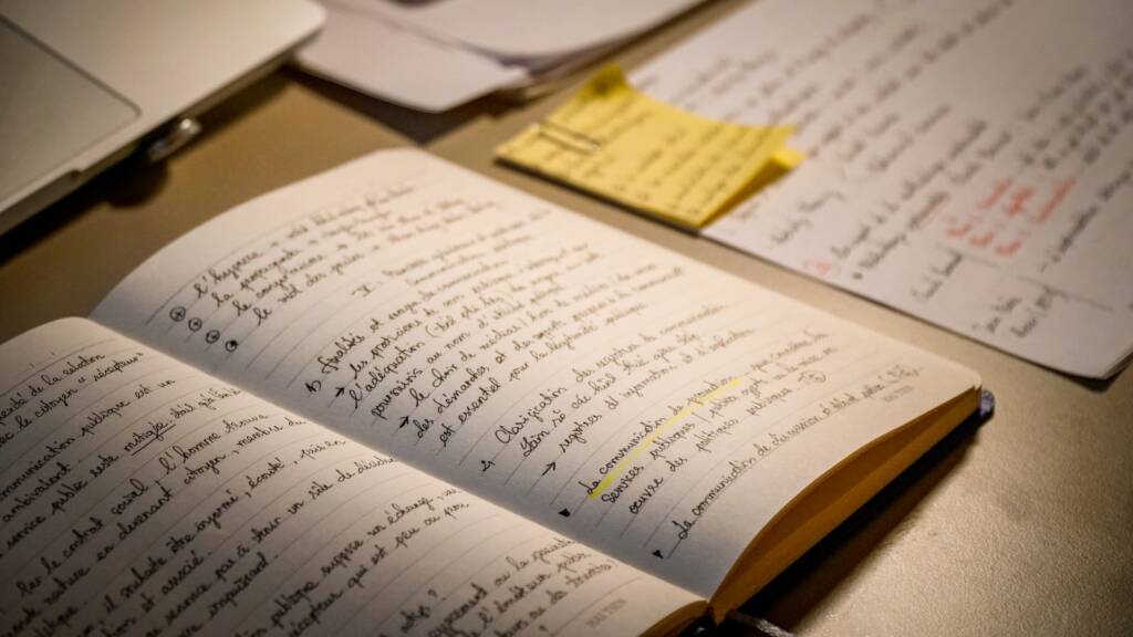 Cahier de notes pour apprendre le vocabulaire anglais